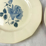 6 flat plates digoin sarreguemines model "cannes"