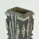 rare brutalist mid century VASE made of cast aluminum casper studioguss 70s