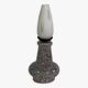 Vintage ceramic and opaline lamp