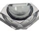 Murano - Flavio Poli - Seguso - Sommerso - Ashtray - clear glass - grey