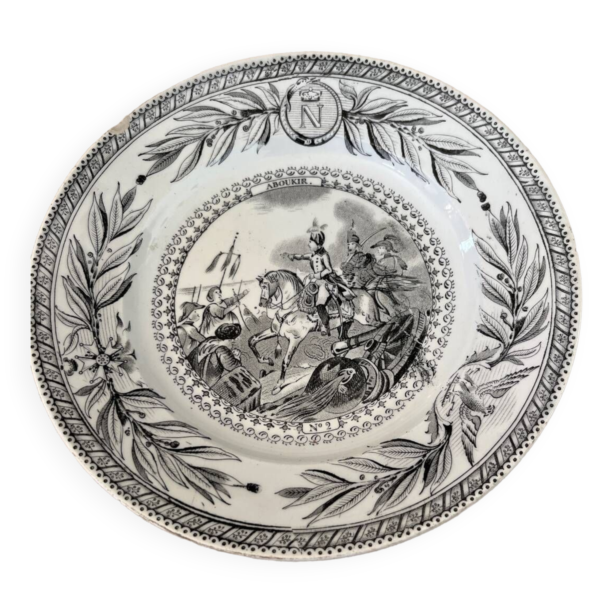 Creil & Montereau plate, 19th century