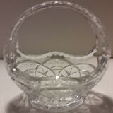Centre de table panier en cristal