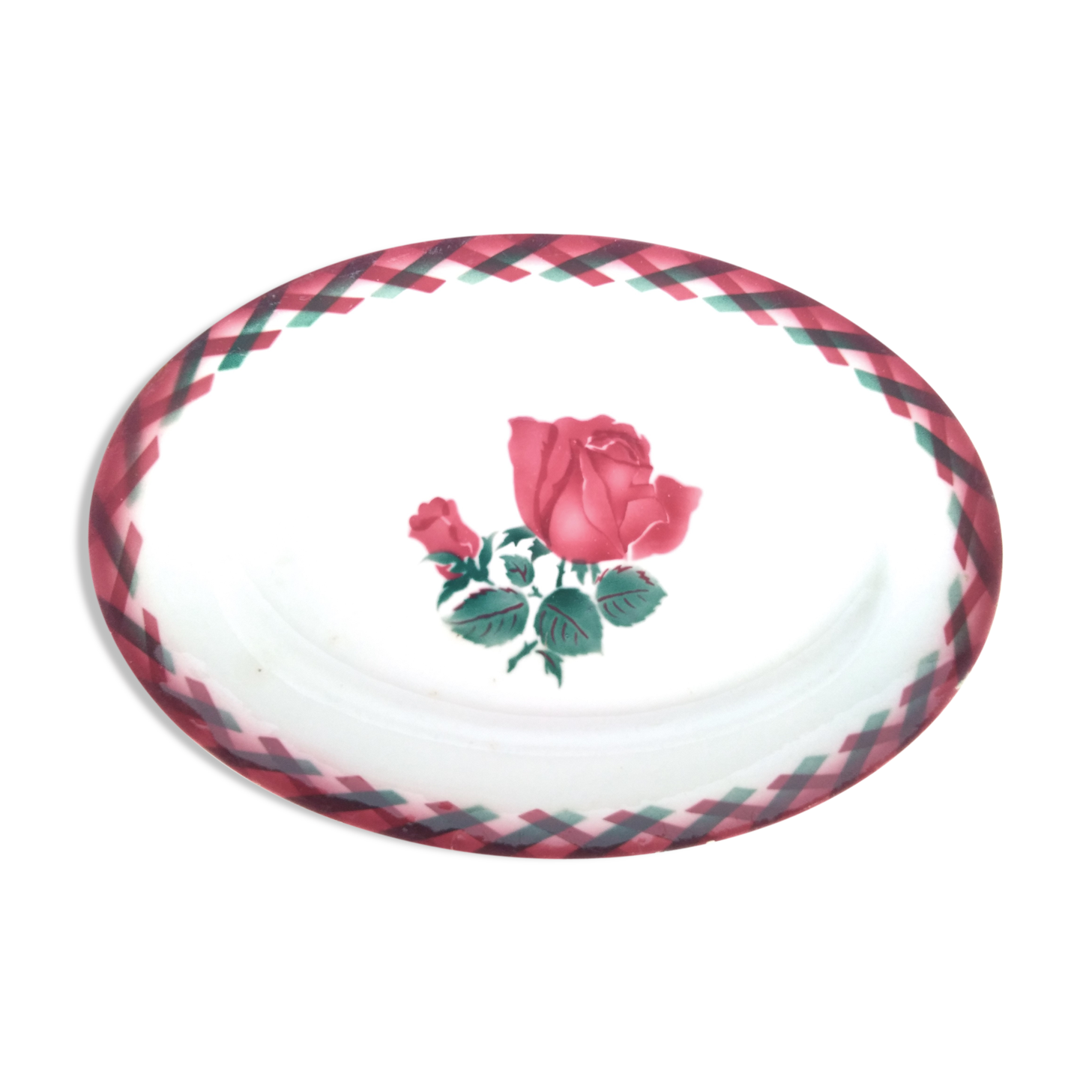 Old Lunéville Oval Dish "Scotland"