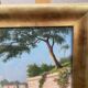 French School of the 20th century, Mediterranean seaside, oil on panel