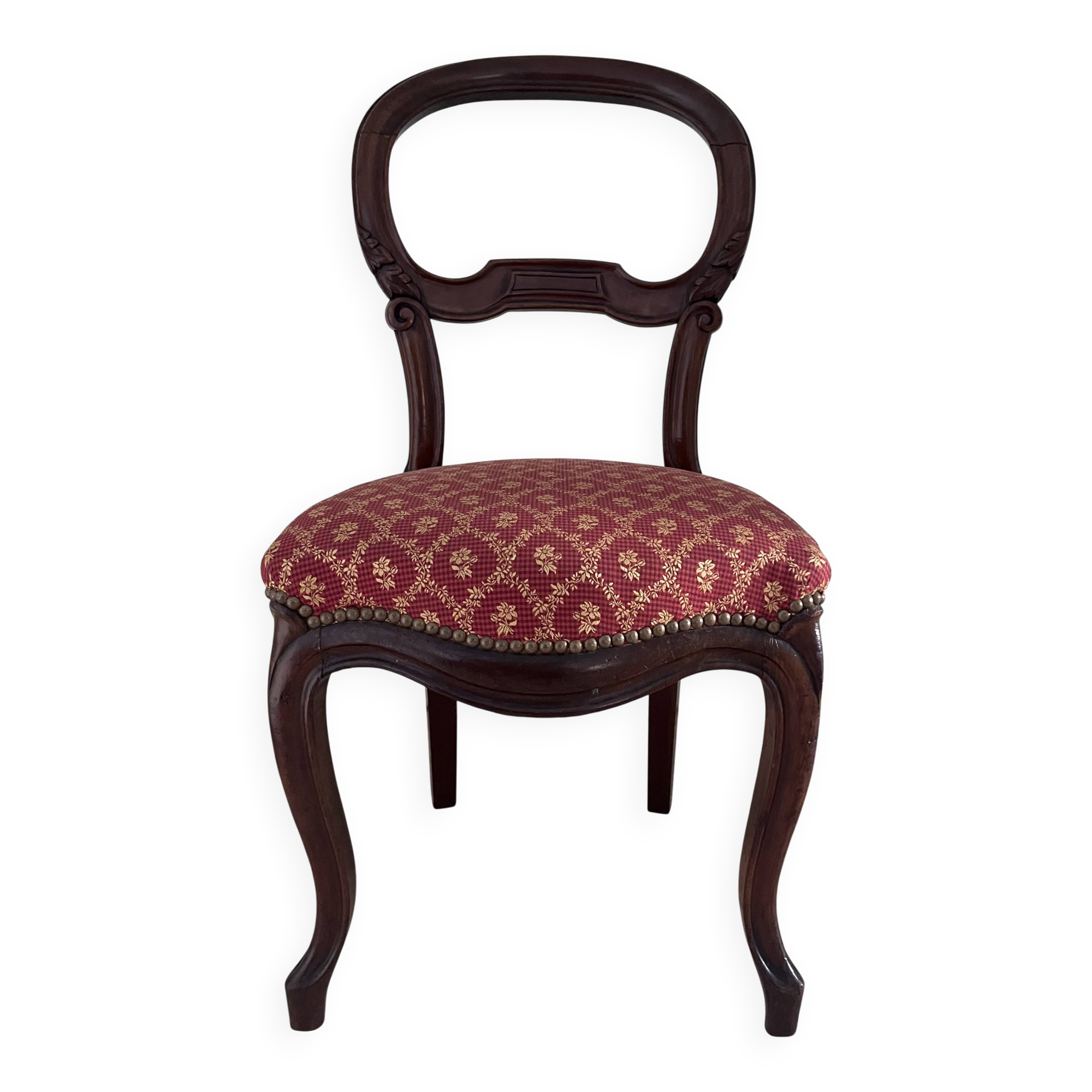 Chaise ancienne capitonnée