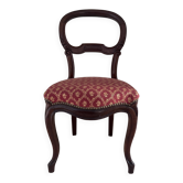 Chaise ancienne capitonnée