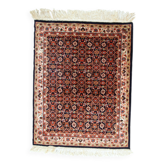 Tapis Indo-Tabriz Vintage Indien, Années 1980, Élégance Artisanale