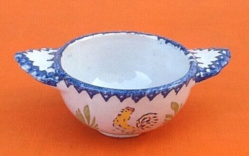Charolles earthenware bowl with ears / saucer rooster model