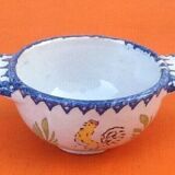 Charolles earthenware bowl with ears / saucer rooster model