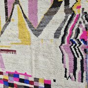 Handmade Berber rug in wool 2.5 x 1.5 m