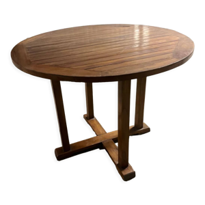 table teck jardin 100cm