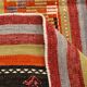 6x12 Soft Orange & Red Turkish Kilim Rug, 180x340Cm
