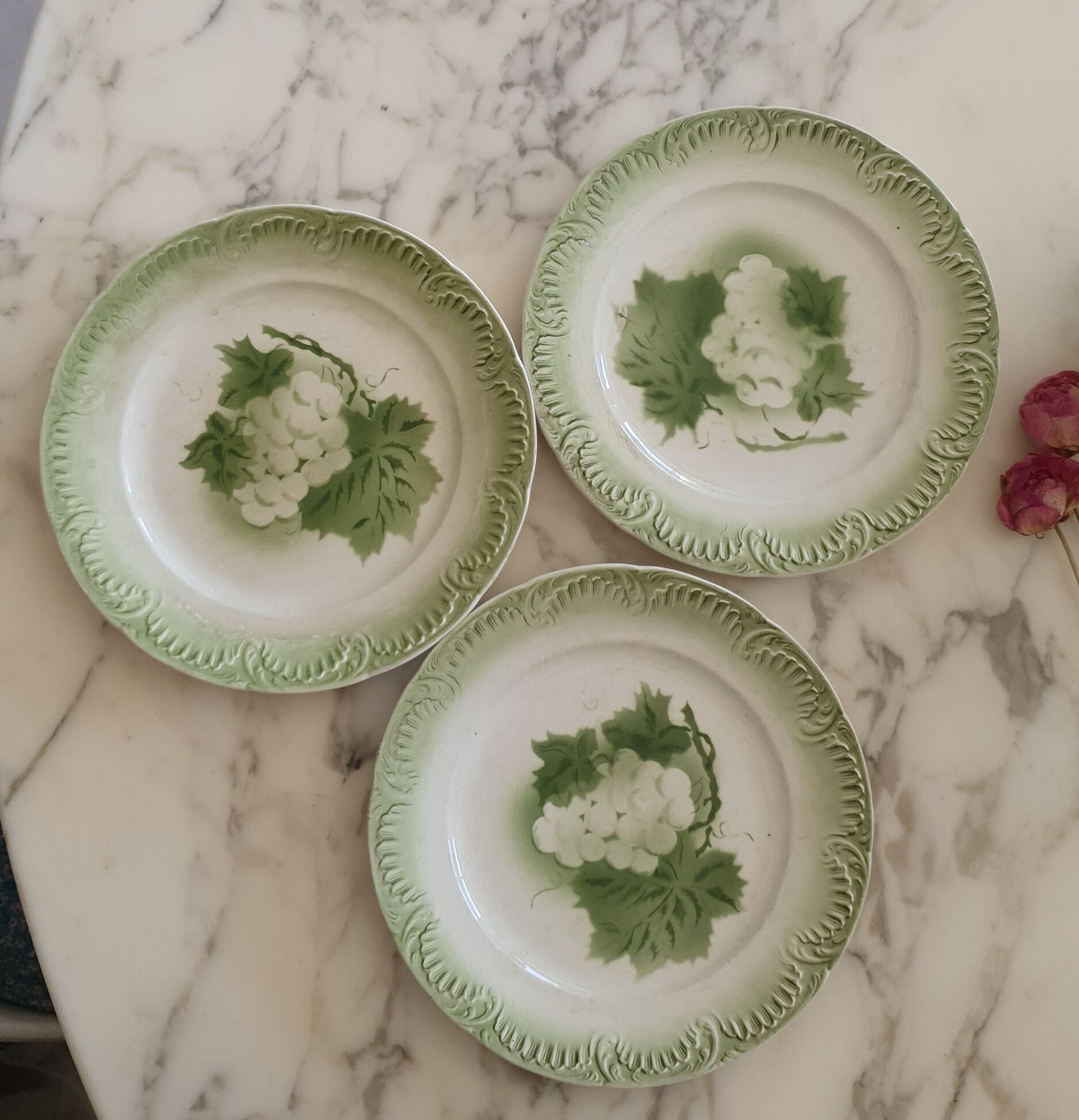 Digoin Sarreguemines plates