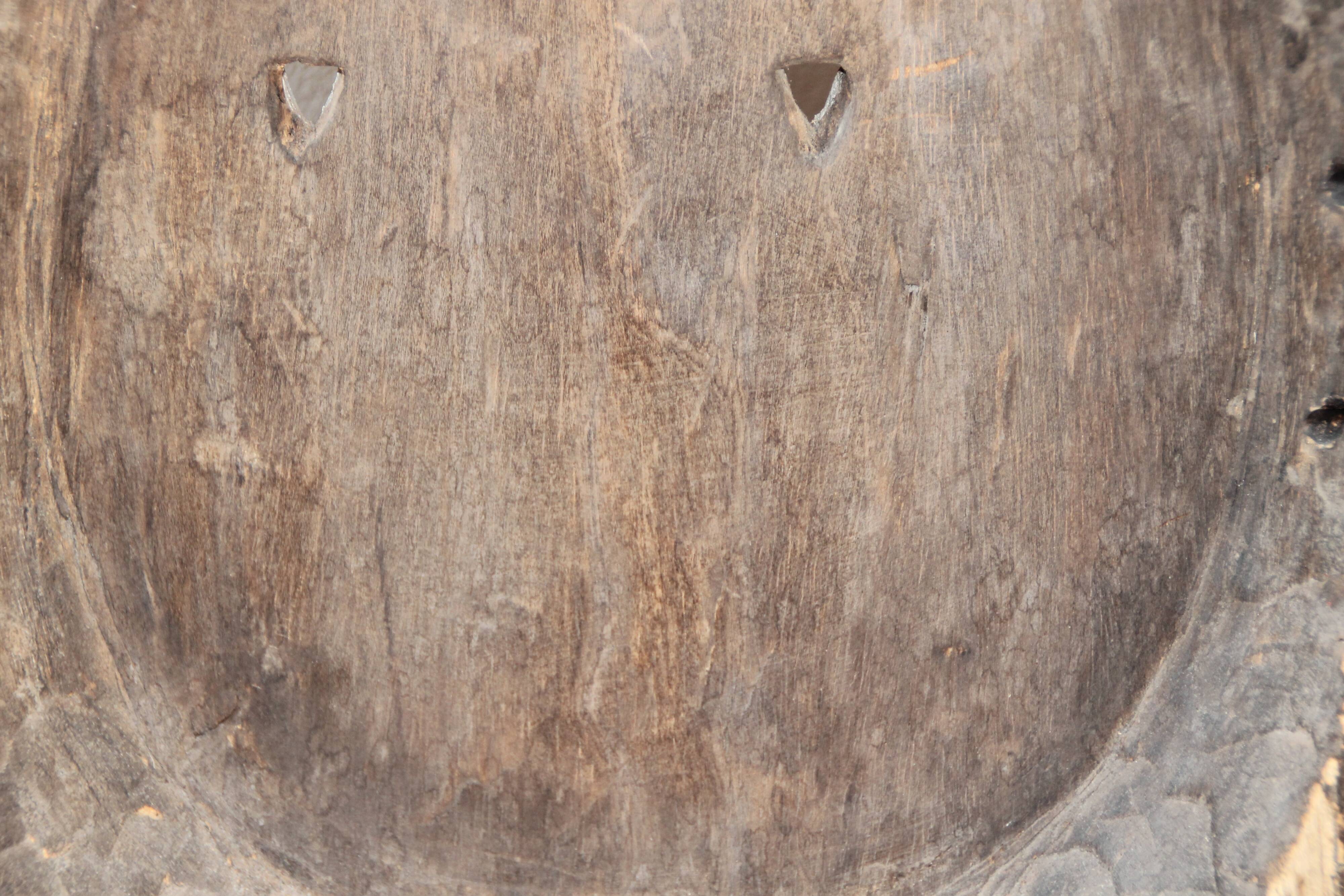 African Art Mask carved wooden palette Ivory Coast Baoule height 87 cm