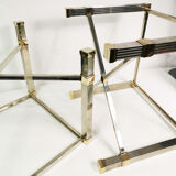 Hollywood Regency coffee tables, Pierre Vandel Paris, France, 1980s