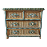 Rattan and wicker commode from the 70s – 80s