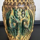 Vase West Germany in glazed ceramic year 60-70