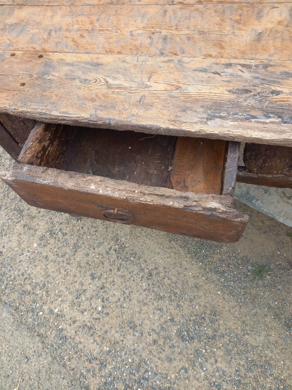 Very old office table