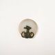 Scandinavian metal and frosted glass wall lamp, early 1900s