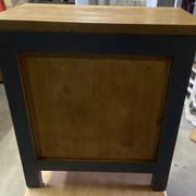 Buffet bas en chêne massif relooké – Style Campagne Chic / Moderne