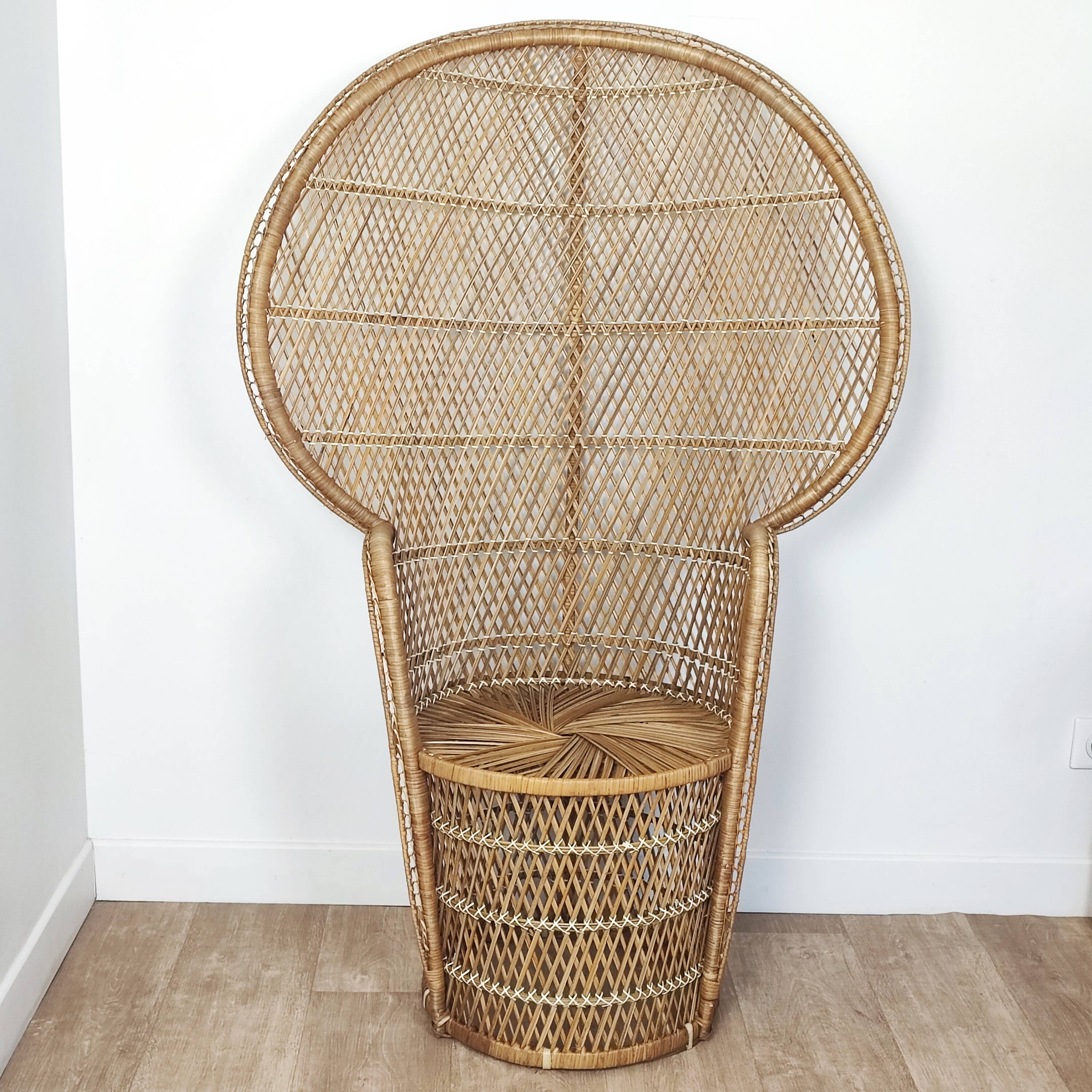 Fauteuil en rotin "Emmanuelle"