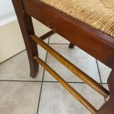 3 chairs in solid beech, Louis-Philippe