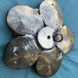 Vintage flower bronze wall lamp
