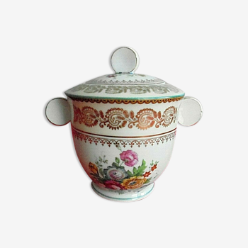 Limoges porcelain sugar vase patterns flowers