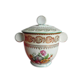 Limoges porcelain sugar vase patterns flowers