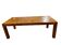 XL vintage wooden table with marquetry