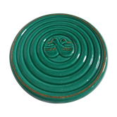 Vintage green bottle bottom