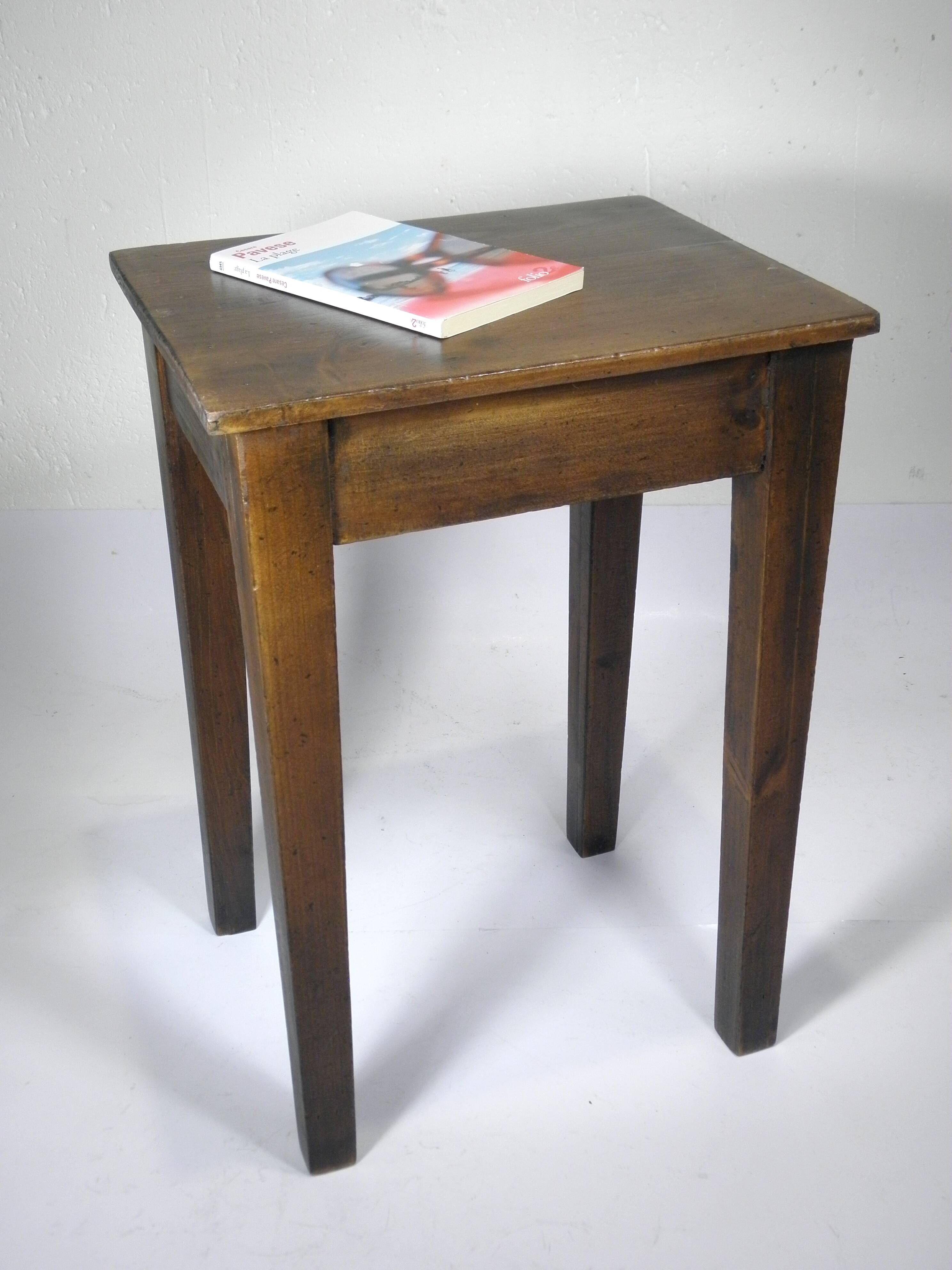 Cherry wood side table