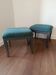 Paire de tabouret bas