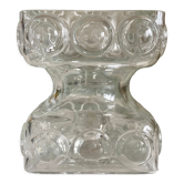 Candle holder vase Tamara Aladdin glass Riihimaki Finland 60s 70s