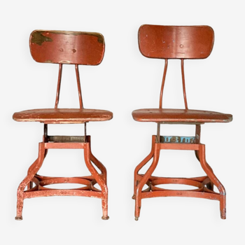 Chaises industrielles toledo, chaises design us 1940