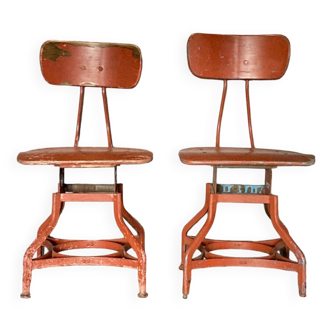 Chaises industrielles toledo, chaises design us 1940