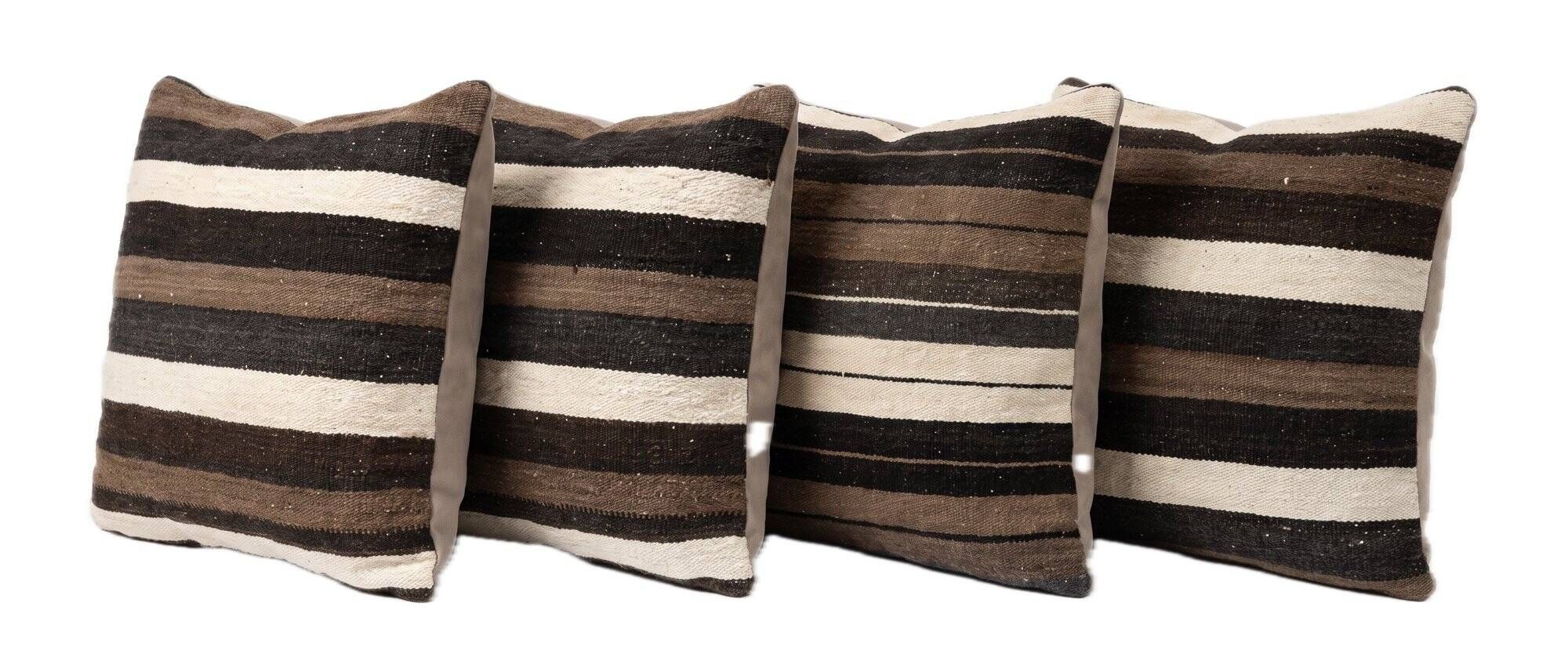Set of 4 vintage kilim cushion covers 47x50 cm