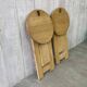 Paire de tabourets pliables