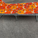 Orange vintage deckchair