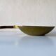 Decorative brass bowl with wooden handle, 1970s, Turin, Italy.