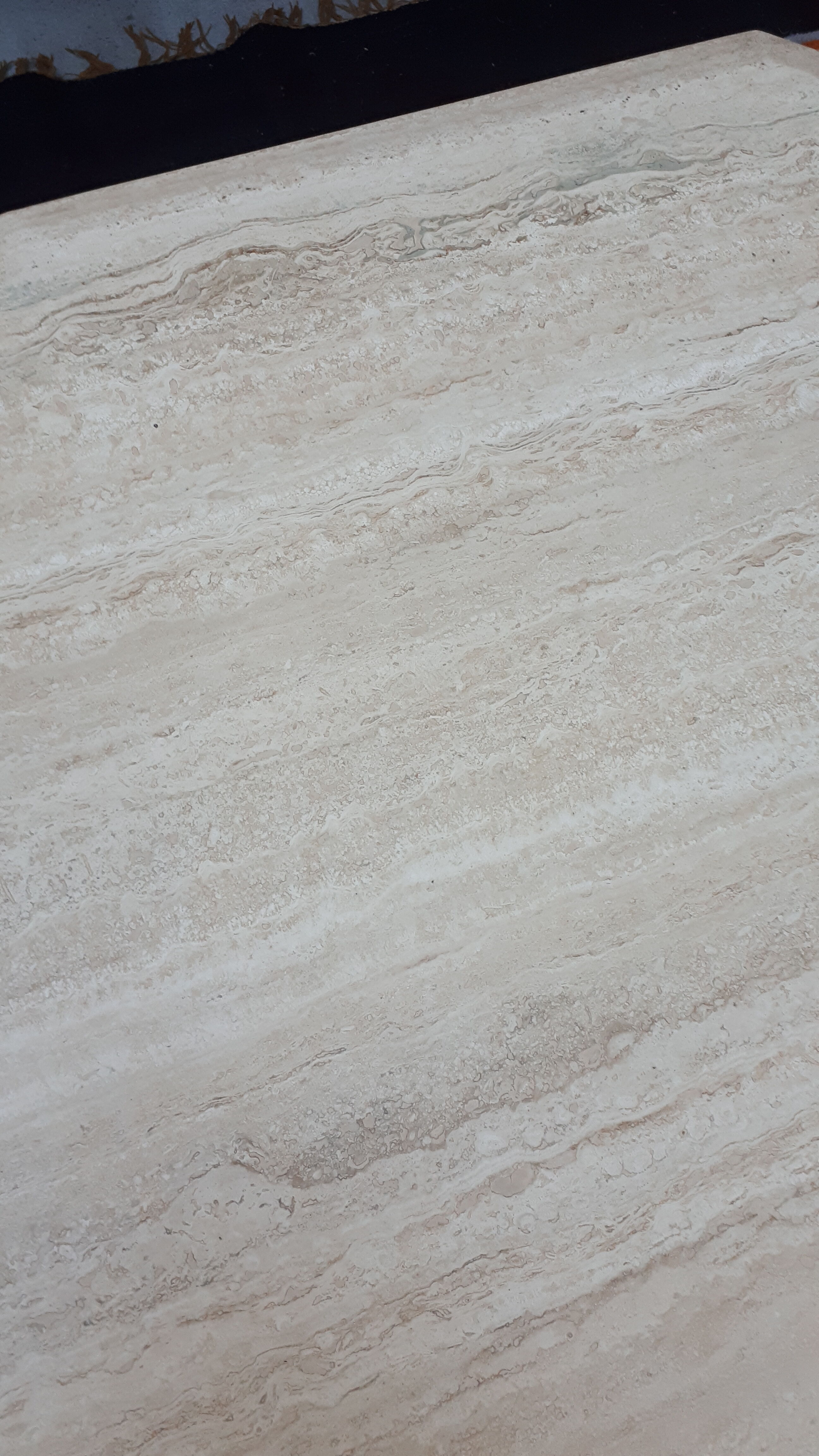 70s travertine coffee table