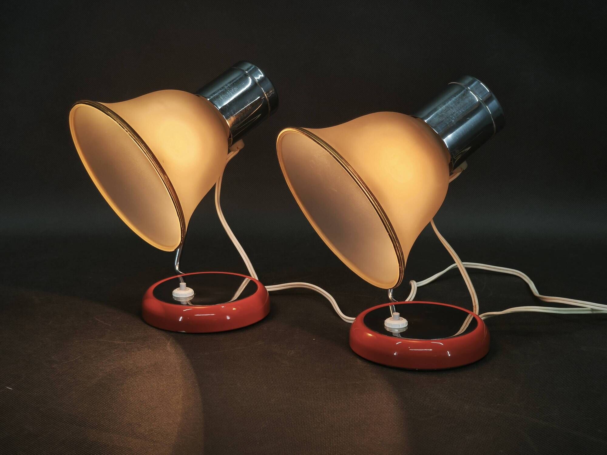 Pair of Drupol Czechoslovak Table Lamps, 1960s