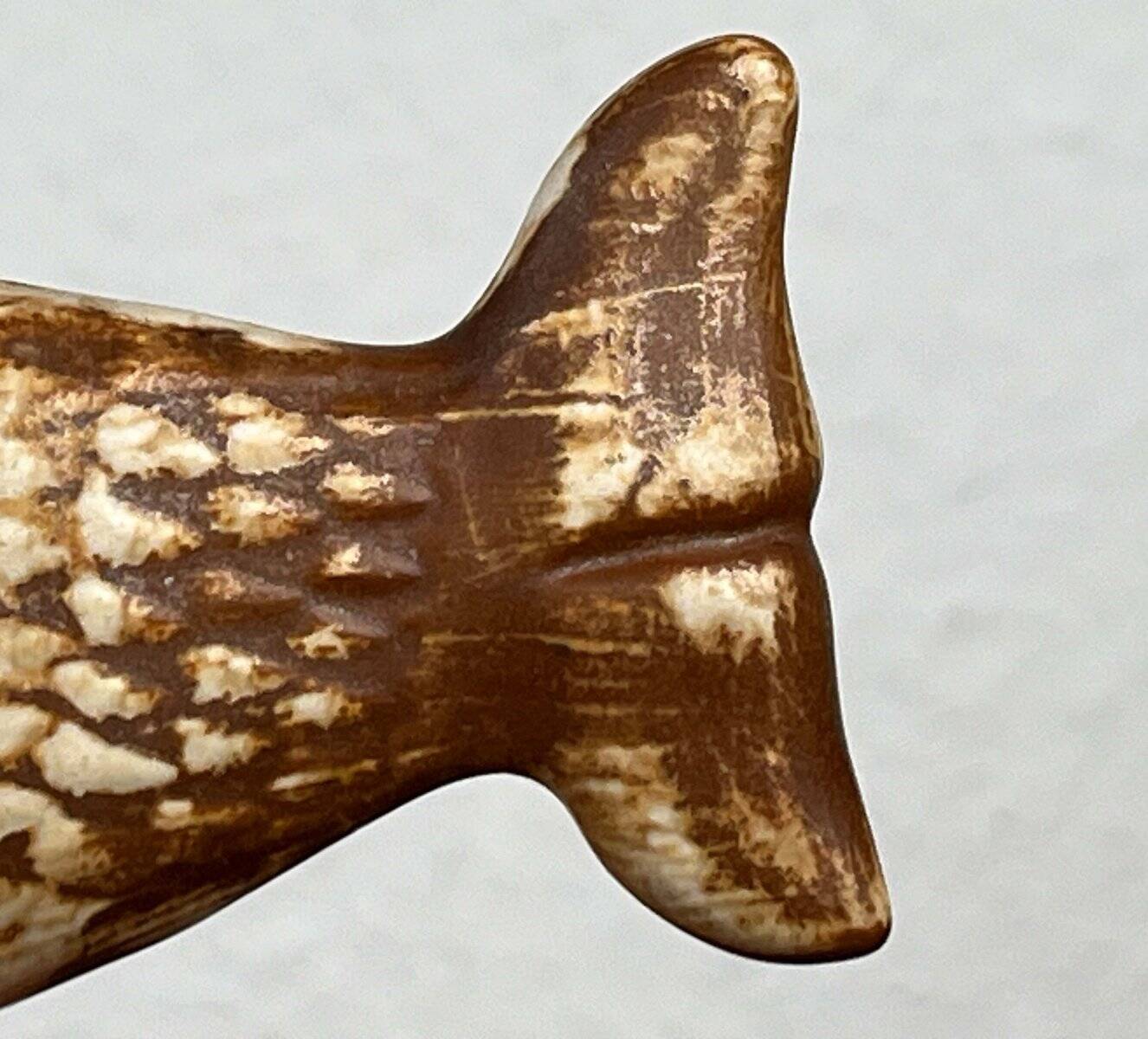 Decorative fish holder in studio pottery by Haico Nitzsche for Søholm, 1960s.