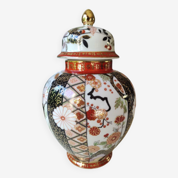 Pot à thé/gingembre boule Asiatique, forme floral, estampillé