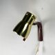 Teak brass wall sconce by hans agne jakobsson, sweden 1960s model v488