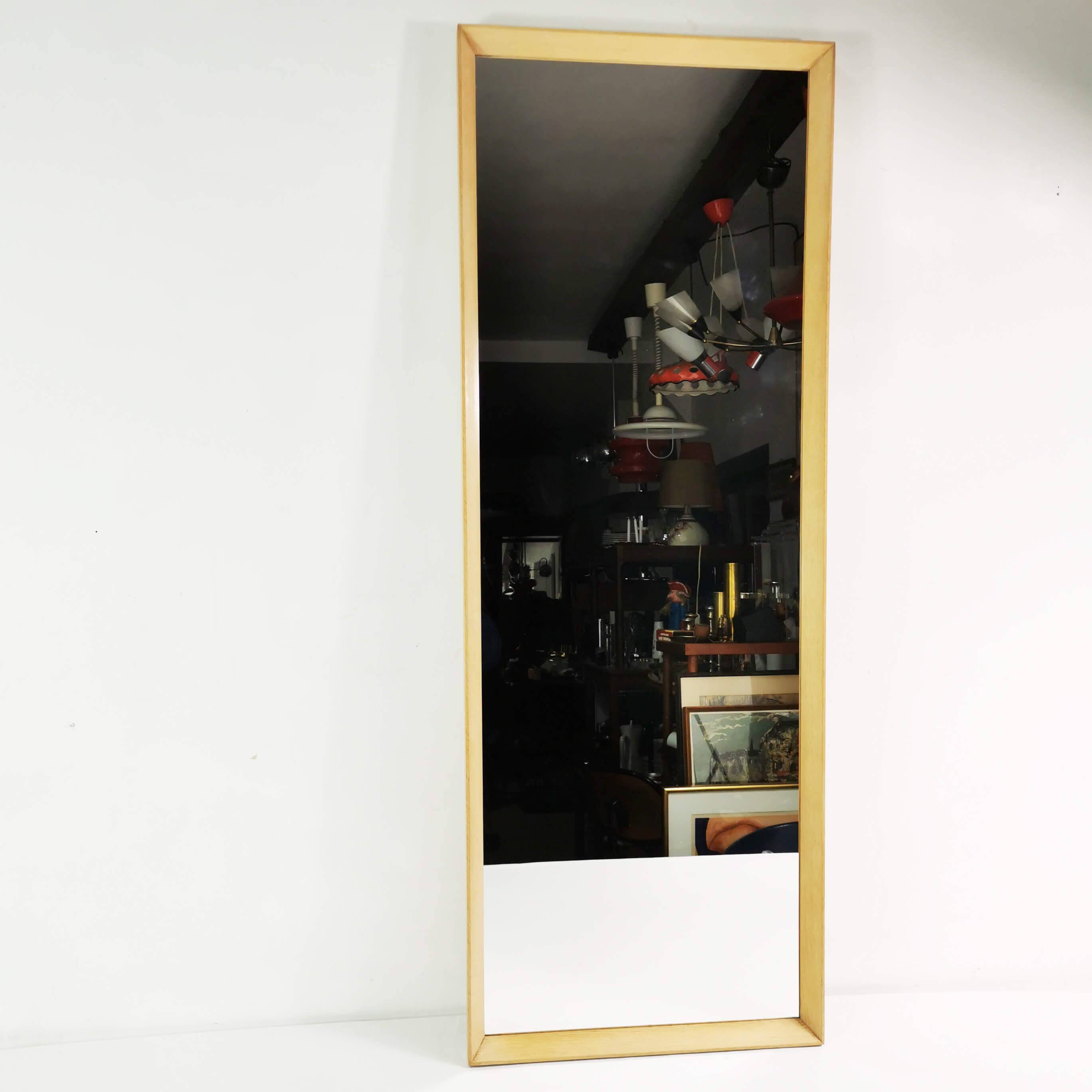 Miroir mural minimaliste, Aarhus Glasimport, Danemark, années 1960