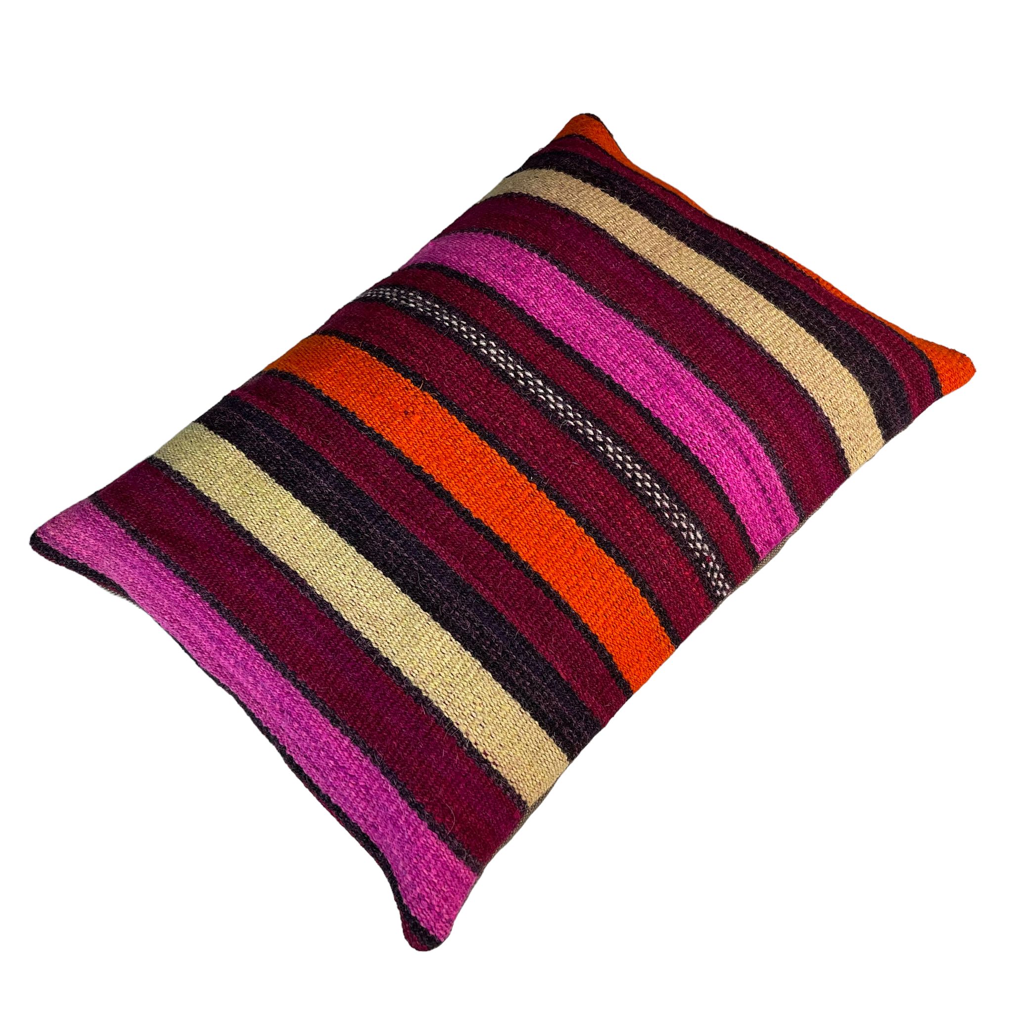 Housse de coussin vintage turque faite à la main, 40 x 60 cm