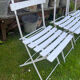 Old terrace bistro chairs