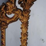 Mirror shield-close style Louis XV gold leaf gilding