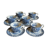 Six tasses à café porcelaine fine Anglaise JOHNSON BROS